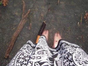MyLifeAsAPuddle's Feet in Cayuga Lake