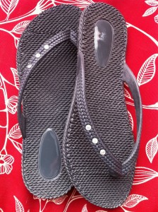 Textured flip flops from Sears
