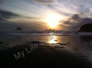 Oregon coast sunset