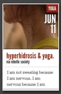 Hyperhidrosis & Yoga